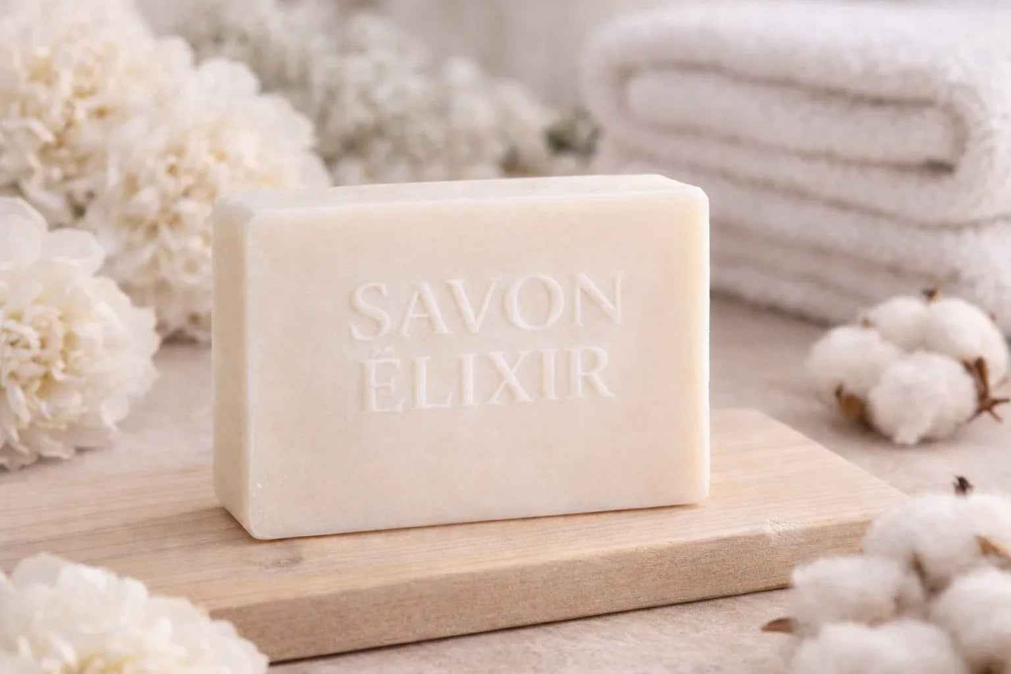 NUAGE BLANC - Sans Parfum | Savon Apaisant et Pure - Savon Élixir