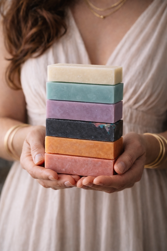 Boîte Découverte – 6 savons artisanaux Savon Élixir : ensemble de six savons faits main aux parfums signatures, biodégradables et véganes, pour découvrir une variété de soins doux pour corps et visage, Savon Élixir Québec